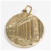 Image 2 : 18 KARAT BOLSA MADRID SOLID GOLD PENDENT