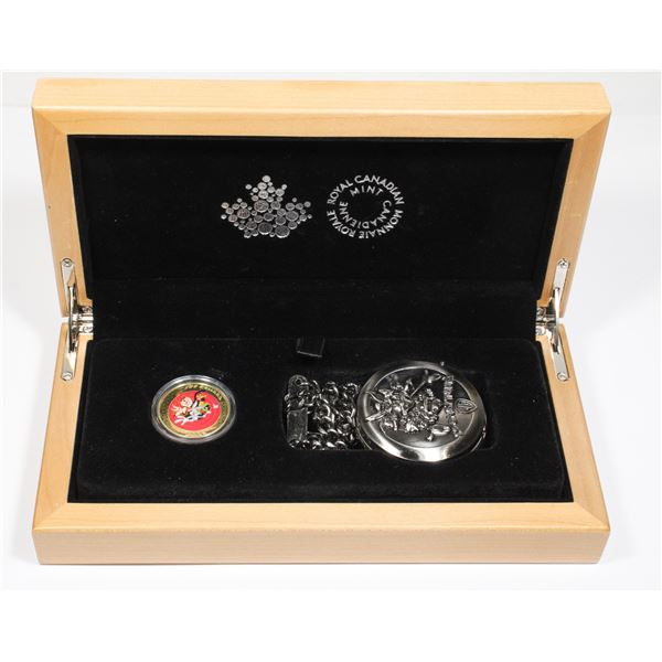 ROYAL CANADIAN MINT 14KT GOLD COIN & POCKET WATCH