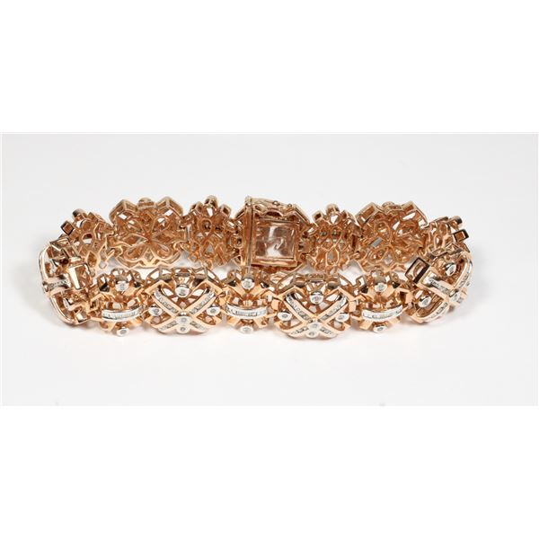 53.08 G 14 KARAT ROSE GOLD GOLD BRACELET