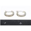 Image 1 : 3.42 GRAMS 925 SILVER HOOP EARRINGS