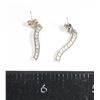 Image 1 : 2.02 GRAMS .925 SILVER DANGLE EARRINGS