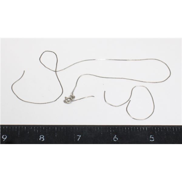 1.57 GRAMS .925 SILVER CHAIN