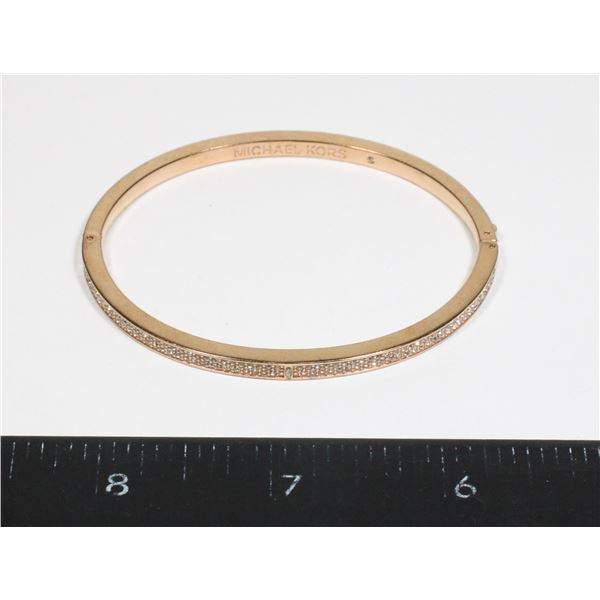 MICHAEL KORS GOLD COLORED BRACELET W/DIAMONDS