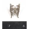Image 1 : 4.78 G S SILVER VTG GOTHIC .925 BUTTERFLY RING