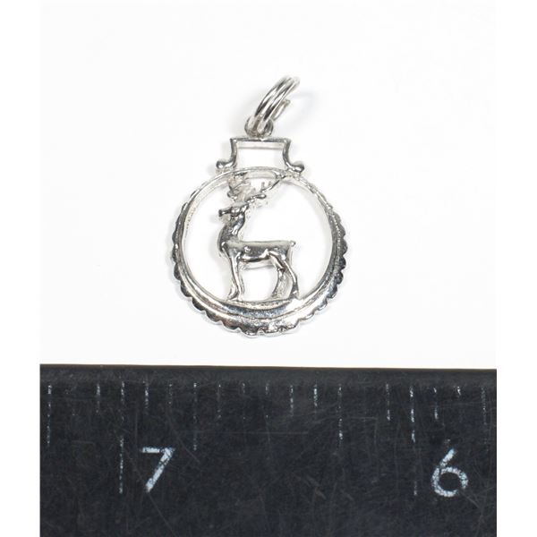 1.65 G SILVER .925 BUCK PENDANT