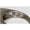 Image 2 : 7.22 G SILVER MANS RING W/BLACK STONE AND GEMS