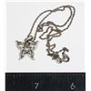 Image 1 : 3.03 G VINTAGE S SILVER BUTTERFLY CHAIN