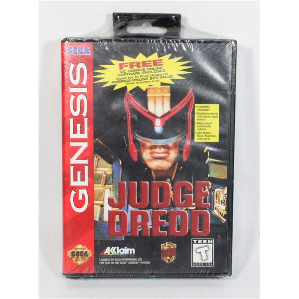 RARE JUDGE DREDD SEGA GENESIS NEW FACTORY SEALED