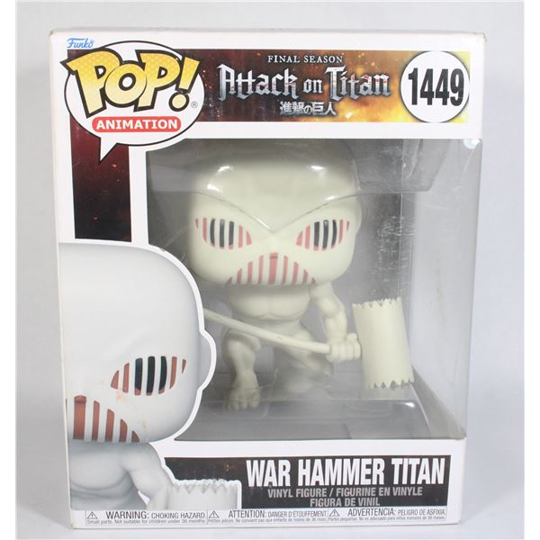 FUNKO #1449 ATTACK ON TITAN WAR HAMMER TITAN NEW