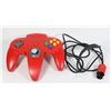 Image 1 : N64 NINTENDO AUTHENTIC RED CONTROLLER TESTED GOOD