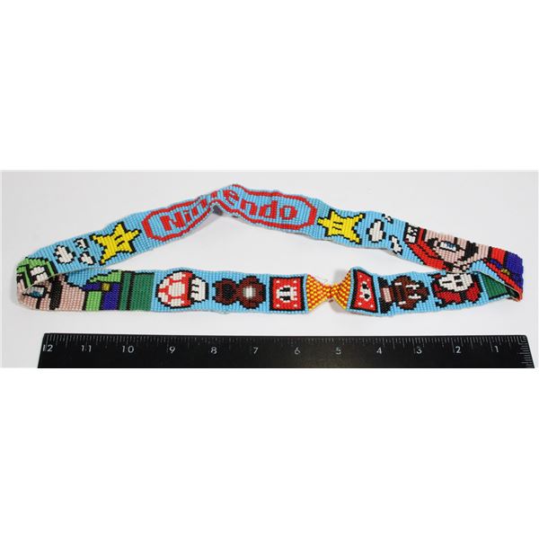 LARGE MARIO BEADED LANYARD VERY COOL