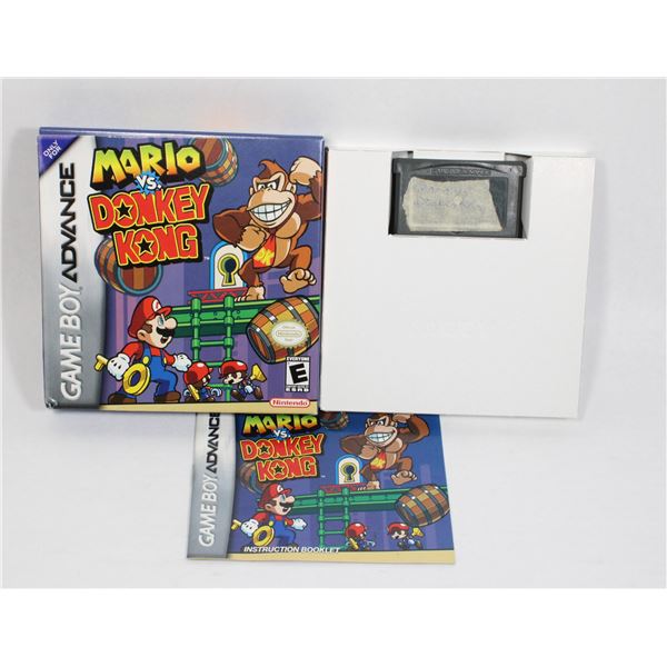 MARIO VS DONKEY KONG NINTENDO GBA CIB