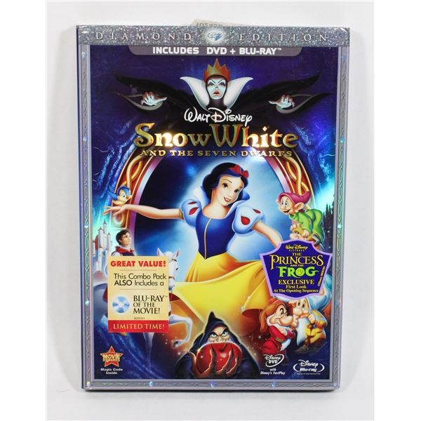 DISNEY SNOW WHITE DIAMOND EDITION BLU RAY DVD