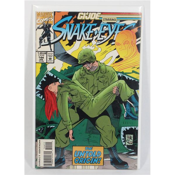 1994 #144 GI JOE SNAKE EYES MARVEL COMIC EX COND