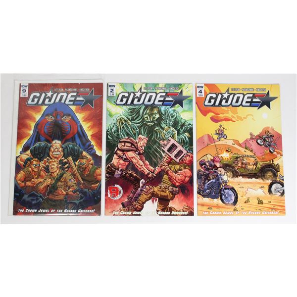 2017 GI JOE IDW 2,4,9, SITTERSON COMICS