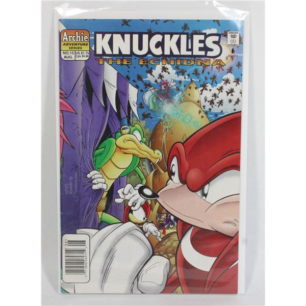 #15 KNUCKLES THE ECHIDNA VF CONDITION  NEWSSTAND