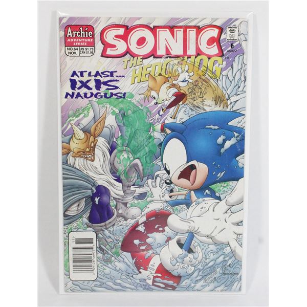 #64 SONIC THE HEDGEHOG NEWSSTAND F COND COMIC