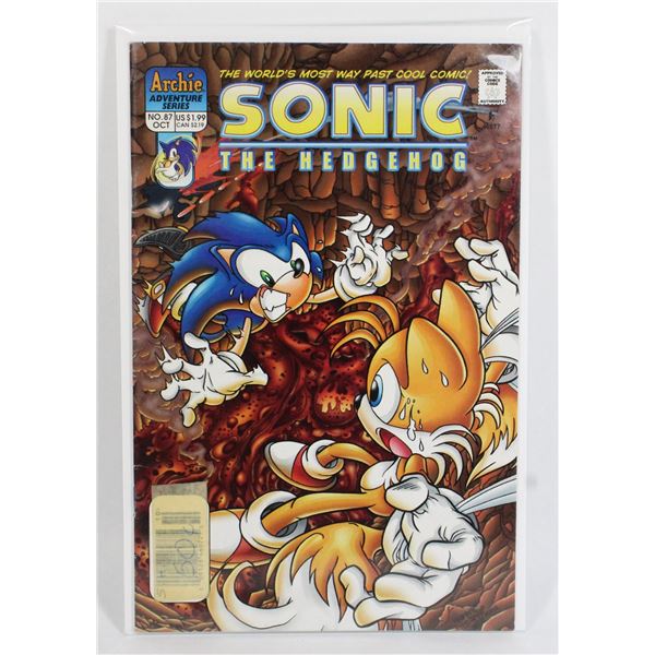 #87 SONIC THE HEDGEHOG NEWSSTAND VF COND COMIC
