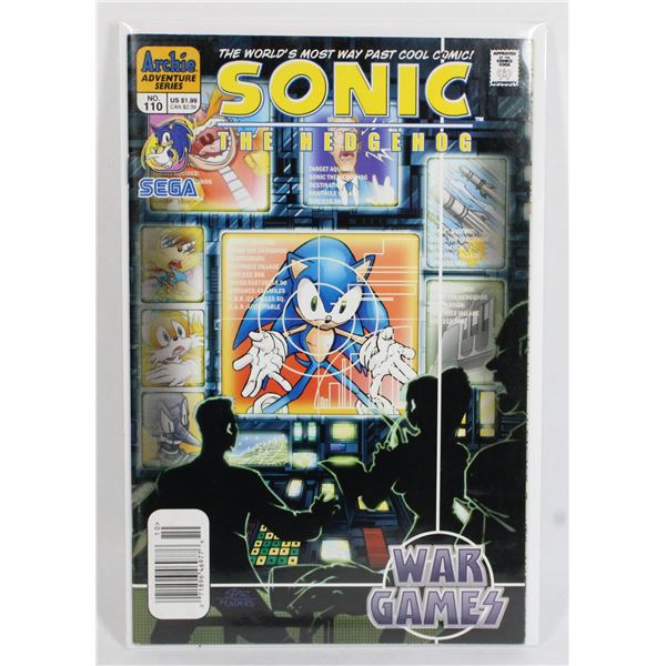 #110 SONIC THE HEDGEHOG COMIC VF NEWSSTAND
