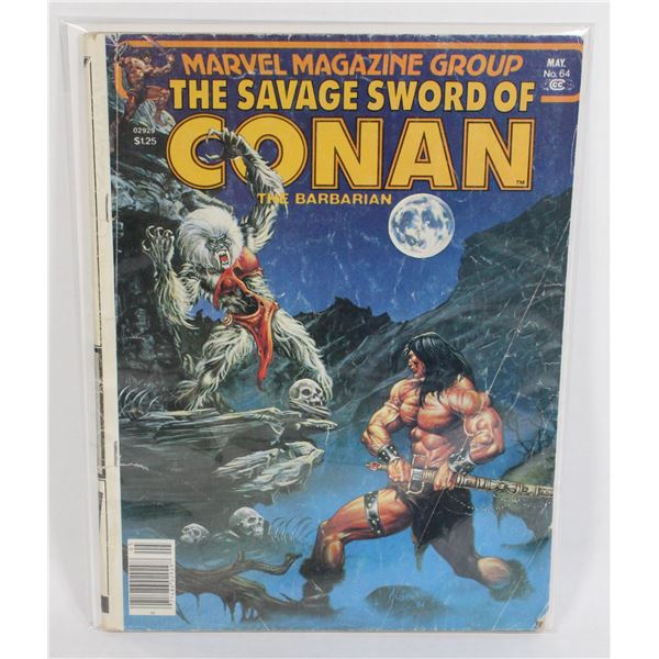 #64 1981 MARVEL COMICS SAVAGE SWORD OF CONAN