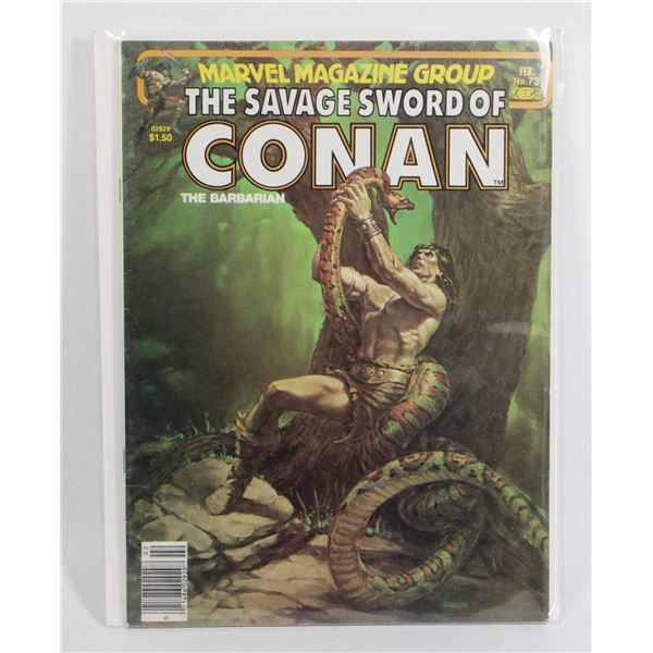 #73 1982 MARVEL SAVAGE SWORD OF CONAN BARBARIAN