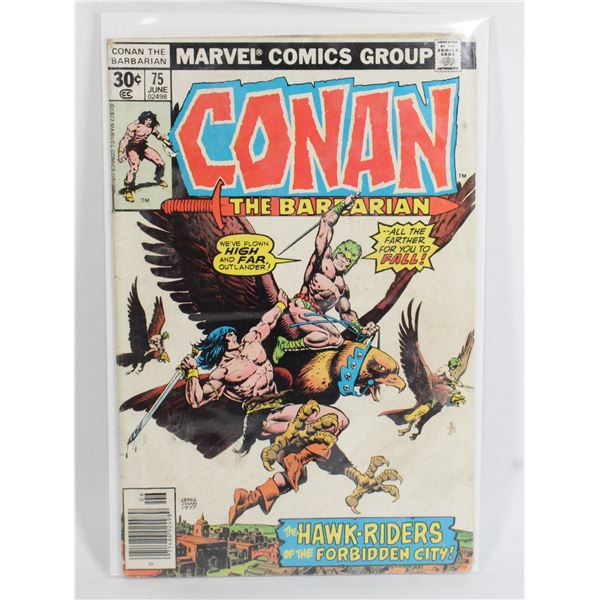 #75 VARIANT 1977 CONAN BARBARIAN F COND NEWSSTAND