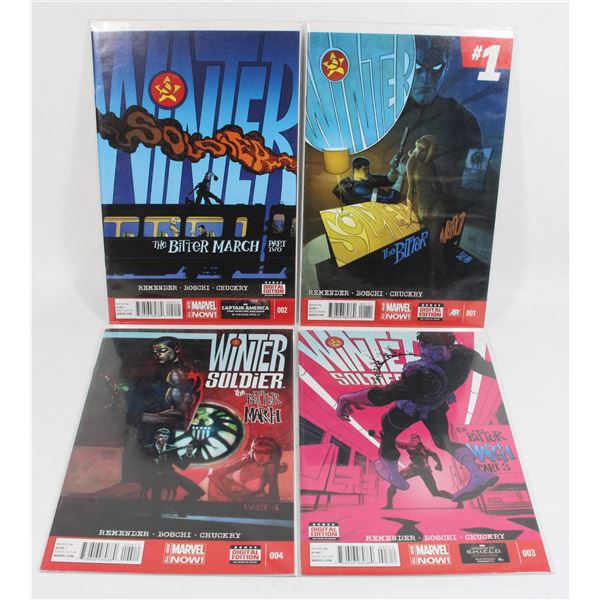 MARVEL WINTER SOLDIER COMICS 1-4 NM 4 PART SERIES