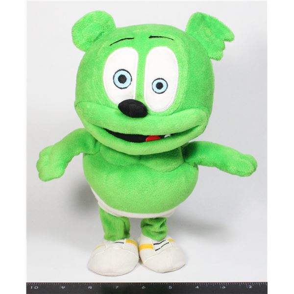 GREEN SINGING AND DANCING GUMMY BEAR PLUSH