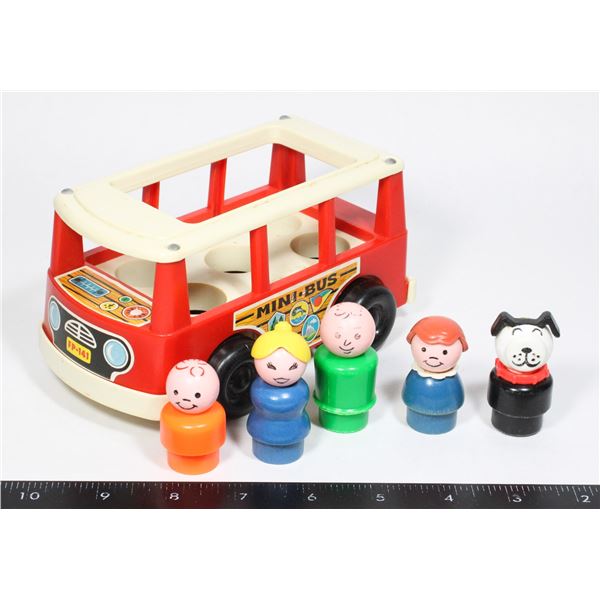 1969 FISHER-PRICE LITTLE PEOPLE MINI BUS