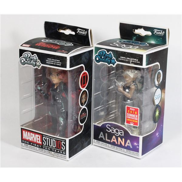 FUNKO ROCK CANDY BLACK WIDOW+ALANA