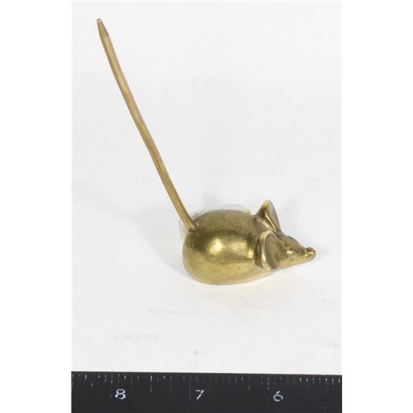 SOLID BRASS MOUSE 1.5 INCH