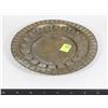 Image 1 : BUNDLE OF BRASS ITEMS PLATE, BASKET, SAFE BOX