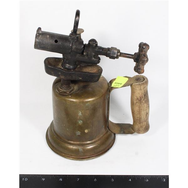 ANTIQUE BRASS TORCH NICE CONDITION