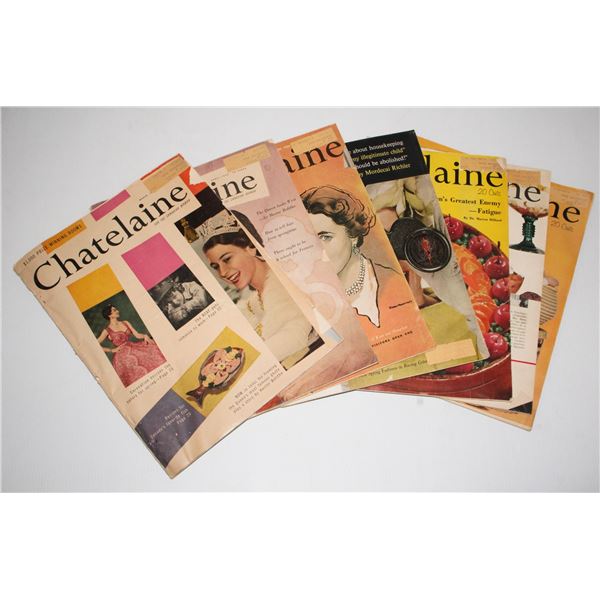 BUNDLE OF CHATELAINE MAGAZINES 1950'S 60S