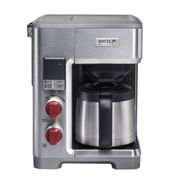 WOLF GOURMET PROGRAMMABLE DRIP COFFEE MAKER 10 CUP - TESTED WORKING, RETAIL $799