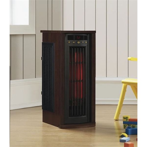 DURAFLAME TWIN STAR HOME 1,500 WATT ELECTRIC INFRARED TOWER HEATER, RETAIL $319