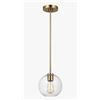 Image 1 : ALL MODERN BRASS CHILDERLEY 1 - LIGHT SINGLE GLOBE PENDANT, RETAIL $183