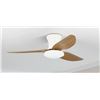 Image 1 : WROUGHT STUDIOS KARLENA CEILING FAN WITH LED LIGHTS AND REMOTE CONTROL 40" BROWN W/ WHITE, RETAIL $3