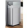 Image 1 : PIRECART GREY STAINLESS STEEL MOTION SENSOR TRASH CAN, RETAIL $189
