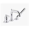 Image 1 : KOHLER CASTIA BY STUDIO MCGEE DECK-MOUNT BATH FAUCET WITH HANDSHOWER, RETAIL $1617
