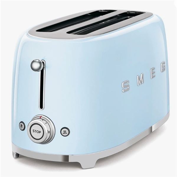 SMEG 50'S RETRO STYLE AESTHETIC 4 SLICE TOASTER, RETAIL $369