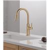 Image 1 : DELTA NICOLI PULL DOWN SPRAYER KITCHEN SINK FAUCET, SINGLE HANDLE KITCHEN FAUCET, RETAIL $283