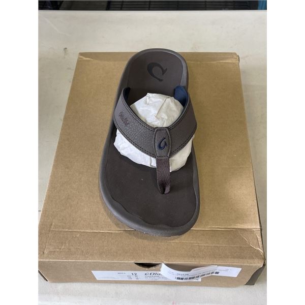 NEW OLUKAI OHANA DK WOOD / DK WOOD  MENS SIZE 12