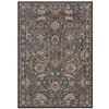 Image 1 : BUNGALOW ROSE ERVIN LIANA VINTAGE ORIENTAL CHARCOAL GREY FLAT-WEAVE RUG, RETAIL $385