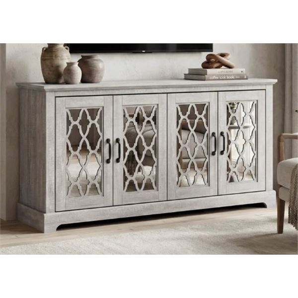 LAUREL FOUNDRY MODERN FARMHOUSE CHESSANI TV STAND FOR TVS UP TO 75", RETAIL $429