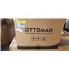 Image 2 : LATITUDE RUN ROBERTAS 20.9" TUFTED SQUARE FOOTSTOOL OTTOMAN, RETAIL $229