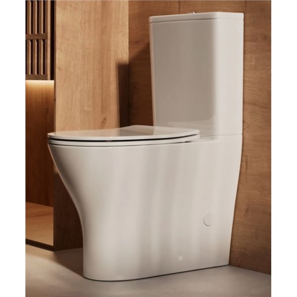 MACERATINGFLO ARES P-TRAP REAR DISCHARGE TOILET, ELONGATED & 18" COMFORT HEIGHT SEAT, INCLUDES TWO E