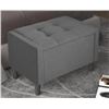 Image 1 : ANDOVER MILLS FRIESEN UPHOLSTERED FLIP TOP STORAGE BENCH, RETAIL $169