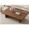 Image 1 : LATITUDE RUN 47" MODERN WOOD COFFEE TABLE, RECTANGLE SLED COFFEE TABLE FOR LIVINGROOM, RETAIL $359