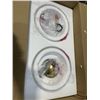 Image 3 : TRENT AUSTIN DESIGNS NEVEN 3 DIMMABLE GLASS GLOBE SEMI FLUSH MOUNT LIGHT, RETAIL $439